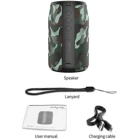 Tragbarer Lautsprecher mit Geräuschunterdrückung, Bluetooth-Funklautsprecher, wasserdicht, TWS-Kopplung, Stereo-Bassboost-Technologie