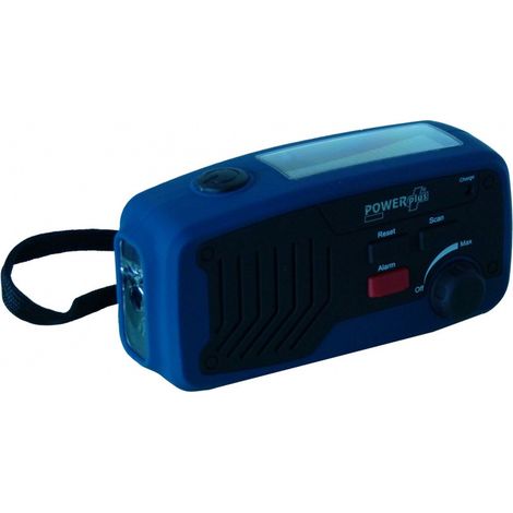 Solarradio-Dynamo POWERplus Panther Taschenlampe Notladegerät