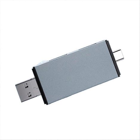 Lecteur de cartes USB 3.0 Type-C vers lecteur de cartes SD/TF pour ordinateur portable, téléphone, adaptateur de carte mémoire OTG, lecteur de cartes à puce (1/5)