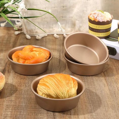 6-teiliges Mini-Kuchenform-Set für die Heißluftfritteuse riesige Muffin Cupcake-Form 10 cm große Hamburgerpfanne für die Heißluftfritteuse für