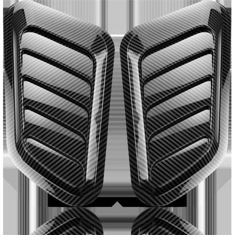 BRAVIX Capot D'admission D'air Universel, 2 Pièces, Couvercle De Ventilation, Décoration De Capot De Voiture, Couvercle De Moteur De Turbine D'admission D'air Couvercle D'évent Capot (1/4)