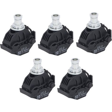 GARRYFIZH Lot de 5 connecteurs à perforation d'isolant 1 kV, pince anti-dénudation, répartiteur de câble haute/basse tension JJC 2