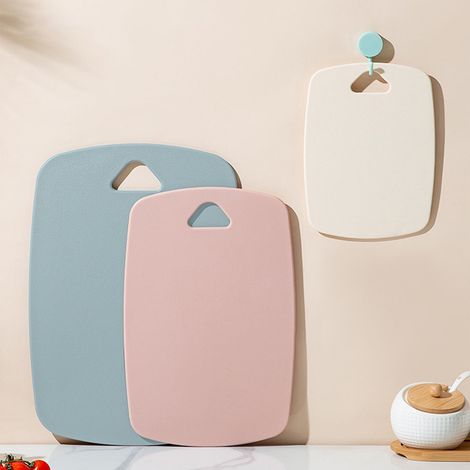 Planche À Découper Cuisine - Réversible - Bord En Caoutchouc Anti-dérapant - Lavable En Lave-vaisselle - En Plastique Robuste - Lot De 3 (1/5)