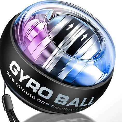 Boule Gyroscopique - Gyroball - 60lb - Noyau Métallique - Lumière LED - Portable (1/5)