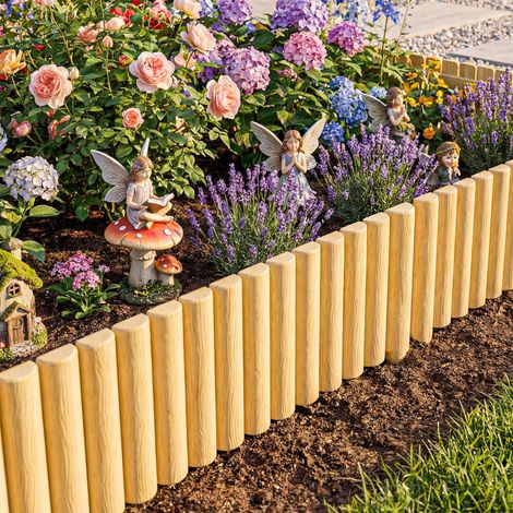Naturel 176x38 cm - Panneau décoratif de clôture de jardin en bois résistant et facile à installer conçu pour un sentier de pelouse de patio
