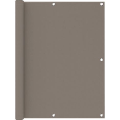 Écran de balcon brise pare vue protection confidentialité 120 x 300 cm tissu oxford taupe