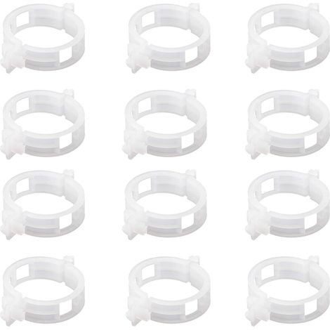 MINKUROW - Clips Para Plantas Para Verduras, Tomates Y Plántulas De Vid, Paquete De 100 Clips Reutilizables De Plástico Blanco Para Brotes Pequeños Y Grandes Y Plantas Trepadoras, Color Blanco