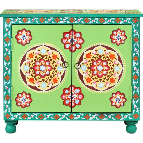 Maison Exclusive - Credenza Dipinta a Mano Multicolore 70x35x60 cm Legno di Mango