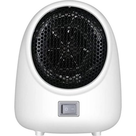 Blower Fast Heater Fan Mécaniquement Compact Pratique Bureau Mini Home Heater Silencieux Chauffage Cuisinière électrique (Blanc) (1/4)
