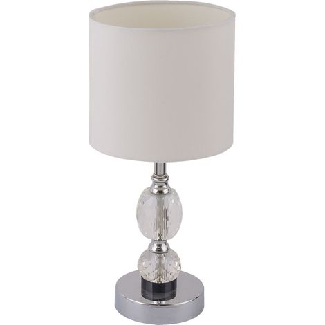 Globo - lámpara de mesa - Bronn - cromo - metal - Ø 21cm - E14 - (1/5)