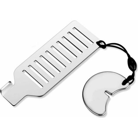 Butée de porte portable, verrou de porte de voyage, verrou de porte portable en acier inoxydable, blanc (1/5)