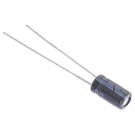 2,2 uf/50 V/4 x 7 mm, 100 piezas, 40-105 °C, tolerancia al 20 %