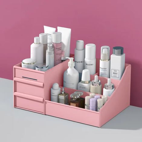 Boîte de Rangement - Maquillage - Acrylique Transparent - 4 Tiroirs - Salle de Bain et Coiffeuse - 4 Pièces (1/5)