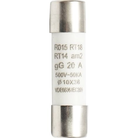 Fusibile cilindrico 20A, RT14, 10x38mm Breckner Germany (1/4)
