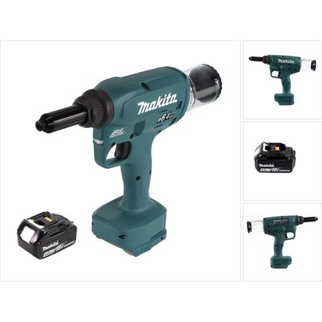 Makita DRV 250 M1 Rivettatrice a batteria 18 V 20 kN Brushless + 1x batteria da 4,0 Ah - senza caricabatterie (1/5)