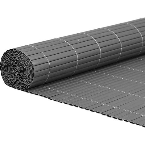 Maison Exclusive - Recinzione da Giardino Bifacciale Grigia 1,8x5 m in PVC