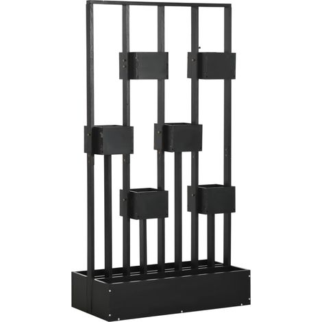 GagaJardinière surélevée avec treillis en bois pour plantes, légumes, fleurs ou herbes aromatiques, dim. 90L x 45L x 170H cm (1/5)