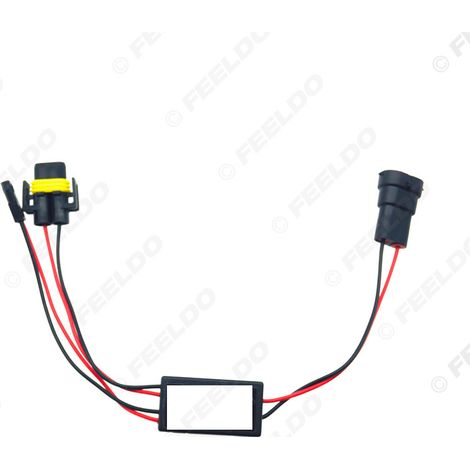Faisceau de câblage pour phares automobiles 12V/24V, groupe de fils de commande double H11, interrupteur de cycle feux de route, câble adaptateur pour phares LED/HID