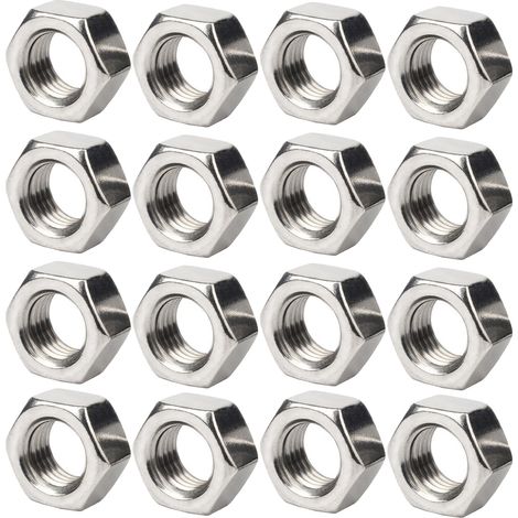 20 écrous M10, boulons M10, écrous autobloquants, acier inoxydable 304, résistance aux vibrations, pour automobile, aéronautique, industrie (1/5)