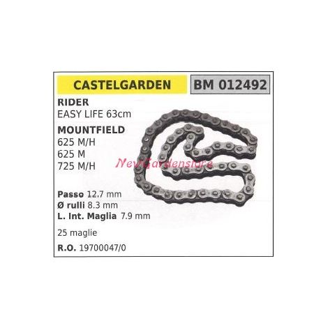 Catena traino trasmissione CASTELGARDEN rasaerba tosaerba tagliaerba 012492
