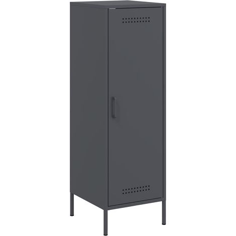 Aparador de acero gris antracita 36x39x113 cm vidaXL
