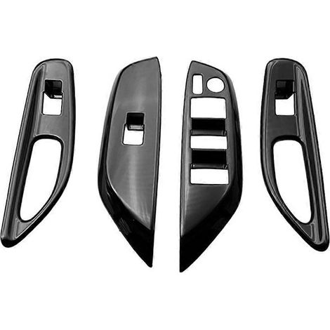 Cache-bouton de lève-vitre noir brillant pour Toyota Yaris Cross 2020-2023 (conduite à gauche). (1/5)