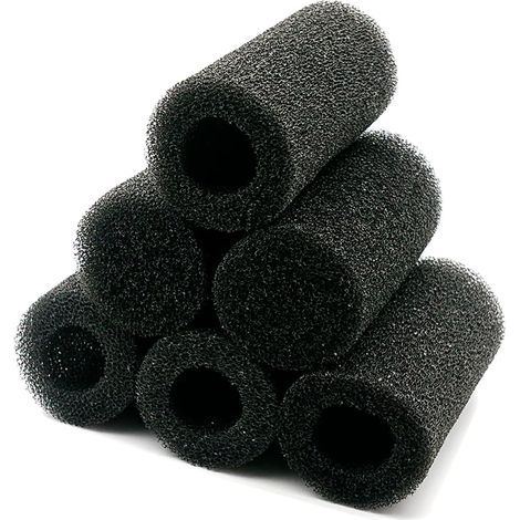 6 pièces pré-Filtre éponge Aquarium Mousse éponge Rouleau Couvercle de Filtre d'admission Pompe à Air Filtre de Remplacement pour Aquarium Accessoires (1/5)