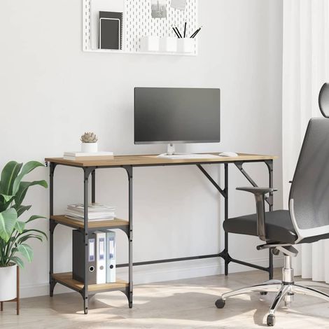 Desk Artisan Oak 120 x 50 x 75 cm Engineered Wood vidaXL (1/5)
