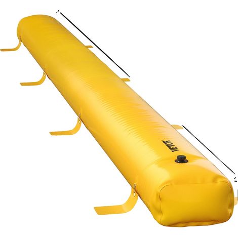 Barrera contra inundaciones, construcción de PVC duradera, diseño reutilizable. (1/2)