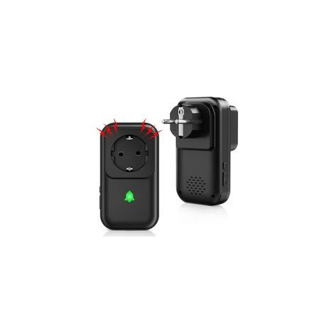 Alarmsirene, Stromausfallalarm mit LED-Anzeige, 5 einstellbare Stromausfallstufen (0–110 dB), 7 Klingeltöne, ideal zur Überwachung von Kühlschränken, Alarm-Crezuo
