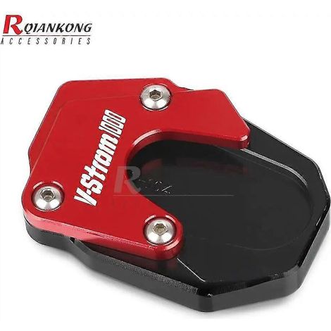 Motorrad-CNC-Fräse für SUZUKI V-STROM 1000/1000XT/1050/1050XT VSTROM DL1000 DL1050 XT Seitenständer-Fußständer-Vergrößerungspolsterung – VSTROM1000 Logo 9