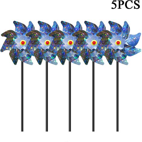 Moulin à Vent Réfléchissant Répulsif Oiseaux pour Jardin Extérieur (1/5)