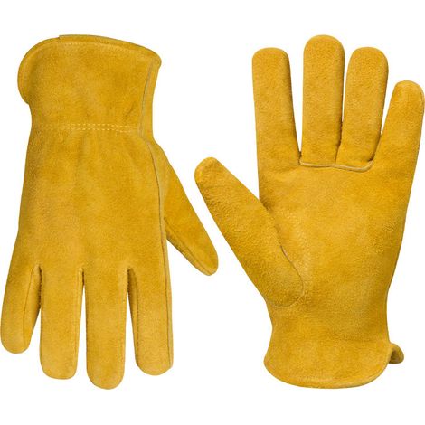 Gants De Travail - Résistants À La Chaleur Et Aux Épines - Pour Jardinage Menuiserie Soudure Barbecue Camping - Taille Unique Ou Choix Taille (1/5)