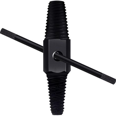 Extracteur Conduite D'Eau à Double Tête De Boulon Vis Antidérapant, Utilisé pour Retirer Les Fils Cassés Dans Conduites Vieillissantes Et ExtréMités Cassées (Noir) (1/5)