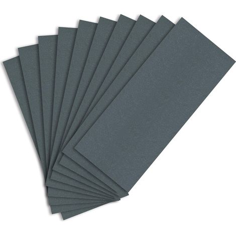 Papier de Verre, 1500 Grain Papier Abrasif Eau/Sec 9 x 3,6 pouces, papier à poncer Fin Utilisé pour polir le Métal, le Bois, les Voitures(10 Papier) (1/5)
