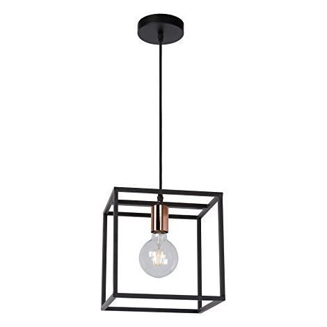 Lucide Arthur - Lampadario a sospensione, colore: Nero (1/4)