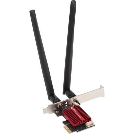 Carte WiFi 6E - MARQUE - PCIe X1 - 5374 Mbps - Bluetooth 5.3 - Double antenne 8 dBi (1/4)