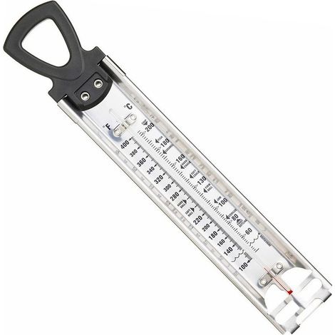 Thermometre Sucre - Acier Inoxydable - Plage 0 À 220 °C - Clip Intégré Pour Casserole - Cuisine Maison Confiserie Confiture Friture - 1 Pièce (1/5)