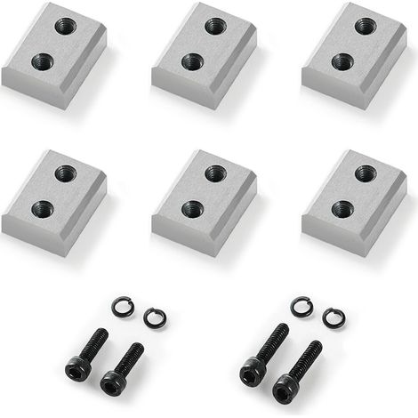 Lame pour Coupe-barres d'Armature Lot de 6 Lames de Rechange pour Coupe de Barres d'Armature 28 mm n° 9 de Diamètre, Double Face, en Acier Haute Dureté CR12MOV, avec Vis, Rondelles Élastiques (1/5)