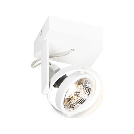 QAZQA Moderno Foco moderno blanco - Master 70 Aluminio Redonda Adecuado para LED Max. 1 x 50 Watt