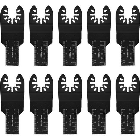 Jeffergarden Jeu de 10 lames de scie d'élagage multi-usages de 20 mm, métriques, à dégagement rapide (10 pièces, 20 mm)