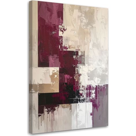 Leinwandbilder Burgunder beige Abstrakt 30x45