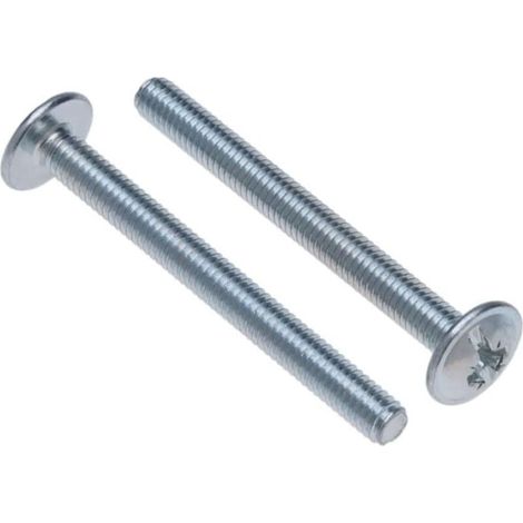 Vis 6 pans à tête hexagonale M4 × 25 mm, revêtue de zinc, lot de 10 pièces – Vis universelle pour poignées, boutons, tiroirs, armoires, portes et commodes (cuisine, chambre, salle de bain)