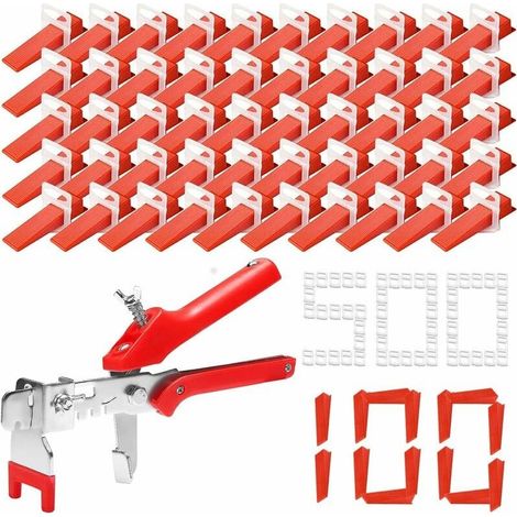 Kit de nivellement carrelage 601 pièces – 500 pinces 2 mm – 100 cales réutilisables – Pince à carrelage pour pose murale et au sol (1/5)
