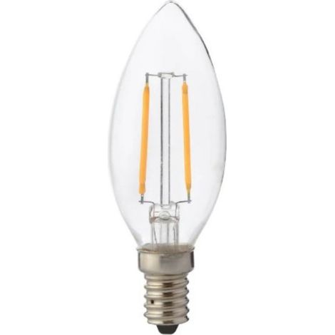 Ampoule LED flamme à filament 2W (Eq. 16W) E14 4200K (1/3)