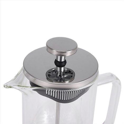 Pot en verre borosilicate double paroi avec graduation (1/5)