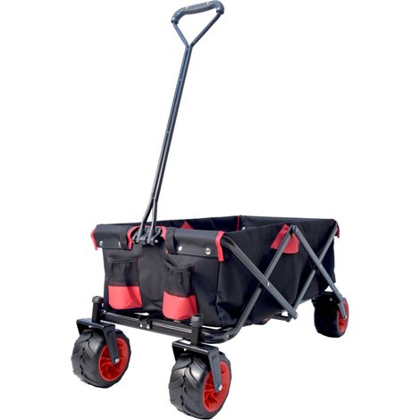 CARRELLO PIEGHEVOLE SALVASPAZIO TRASPORTO MAX 120KG ANTIRIBALTAMENTO RUOTE EXTRA LARGE (1/4)
