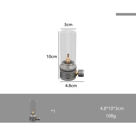 Ensemble de lampes à gaz d'extérieur pour randonneurs, pique-niques et camping, lampe d'ambiance décorative rétro, lampe de bureau créative pour table de chevet, réchauds de cuisine portables (1/5)