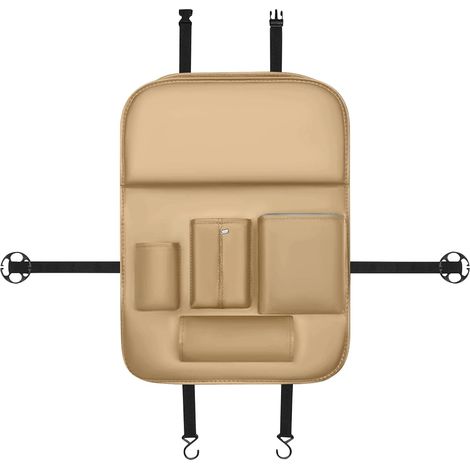 Rangement Pour Siège Arrière,Organisateur de Voiture pour Banquette Arrière - Protection Anti-Coups Portable Et Pliable - Optimisation d'Espace Pour Snacks, Boissons, Voyage Et Aventure en Extérieur (1/5)