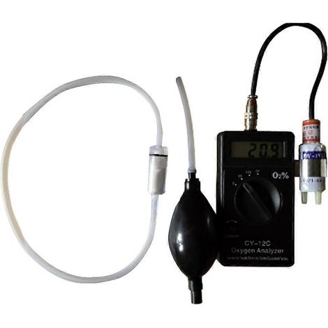 Analyseur d'oxygène portable 12 °C, testeur de concentration d'oxygène, analyseur d'oxygène portatif (1/5)